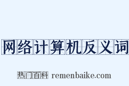 网络计算机反义词是什么意思的图片